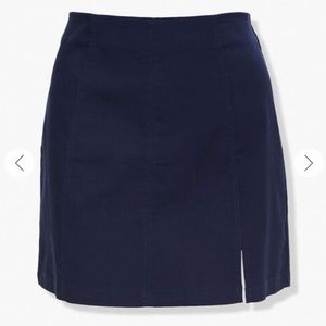 Forever 21 Navy Blue denim Mini Pencil Skirt